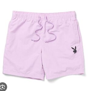 PLAYBOY X Pacsun Light Purple Swim Board Shorts Bunny S